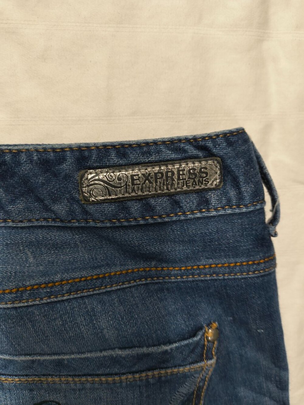 Express Blue Bootcut Jeans - Picture 5 of 5